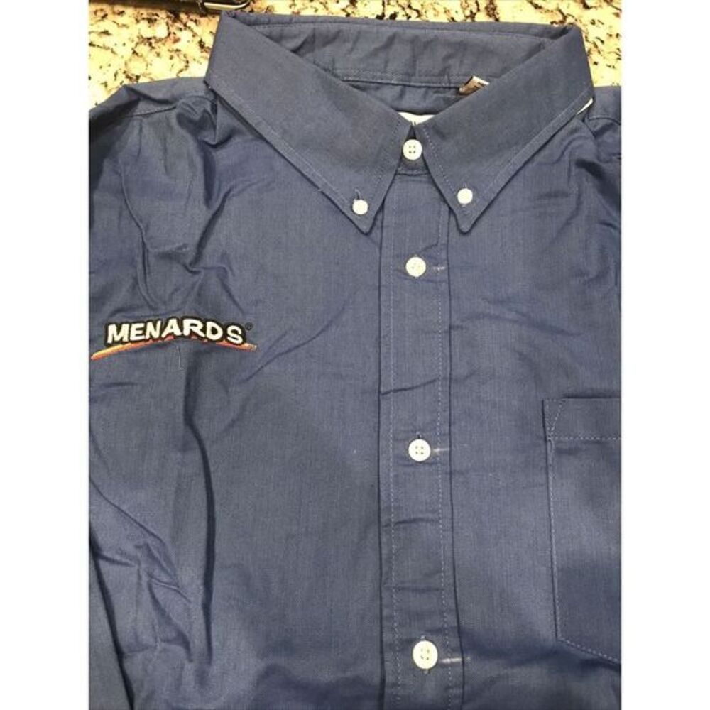 Menards Oxford Shirt Mens 3XL‎ Button Up Long Sleeve